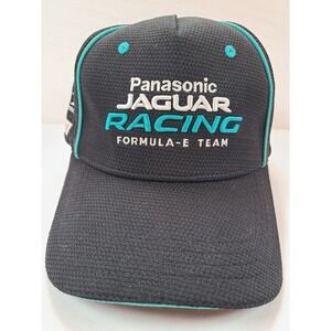 Panasonic Jaguar Racing Formula E Team Baseball Cap Black Teal‎ Mens Adjustable